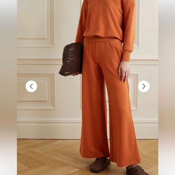 NWT Lagence luxe Lounge The Campbell High Rise Wide Leg Pant in Rust size small - Picture 1 of 10